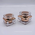 New15g 30g 50g square gold UV painting cream Jars cosmetic containers skin care packaging for skin care cream